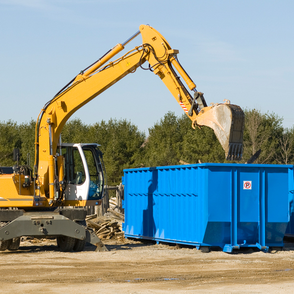 what size residential dumpster rentals are available in Harts West Virginia